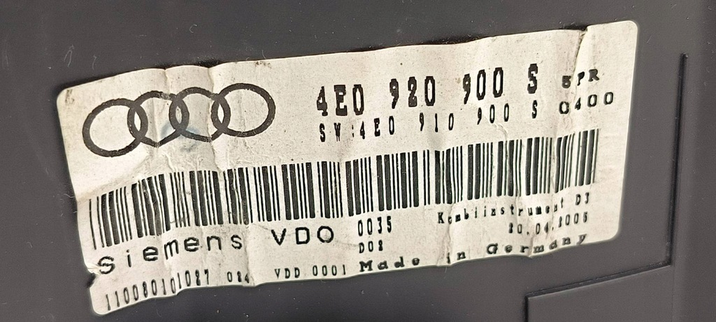 фото №9, Лічильник приладова панель 4e0920900s