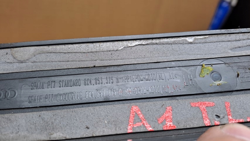 фото №6, Audi a1 8x молдинг порог задняя левая 8x4853375a