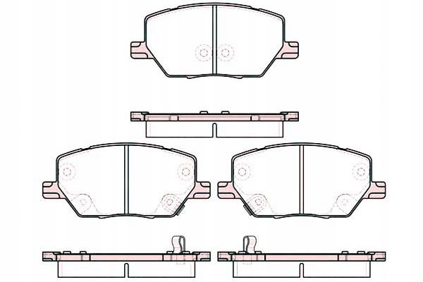 фото №2, Roadhouse тормозные колодки тормозные fiat 500x jeep renegade