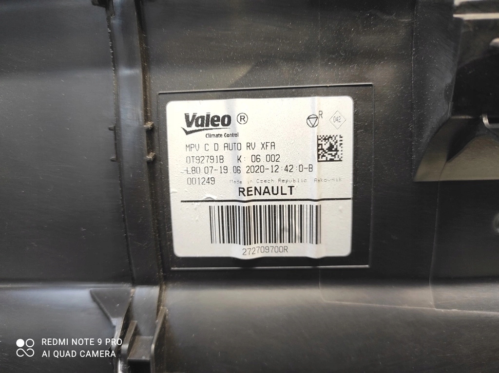 фото №12, Воздуходувка отопитель комплектная europa renault grand scenic iv 4 272709700r