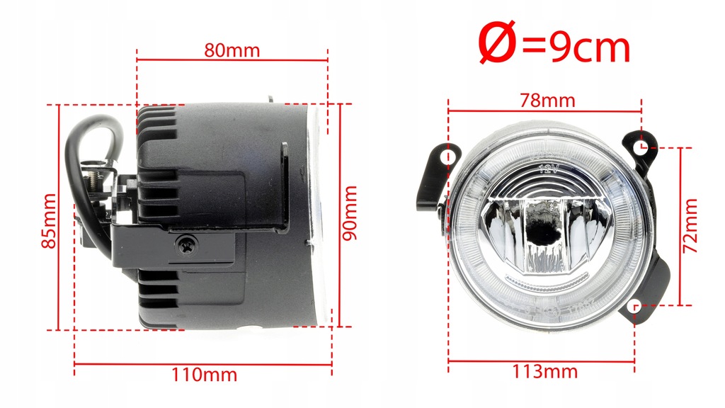 фото №8, Свет led круглые drl противотуманная фара volkswagen skoda