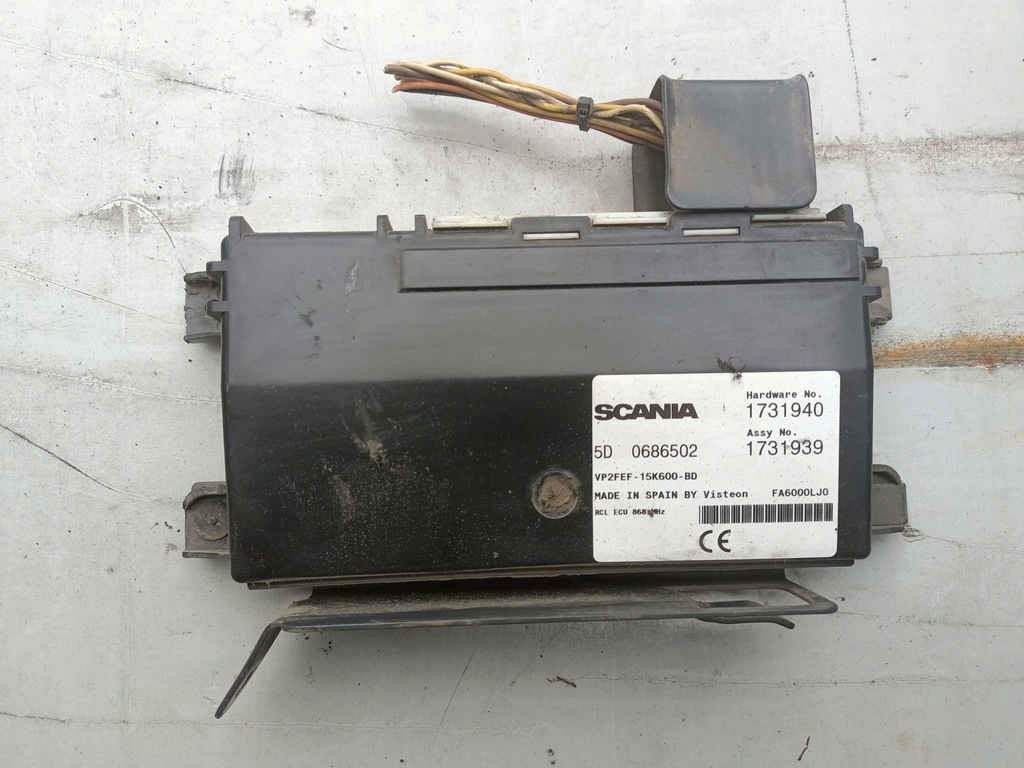 фото №1, Scania r блок управления замка 1731940 1731939 бортовой компьютер