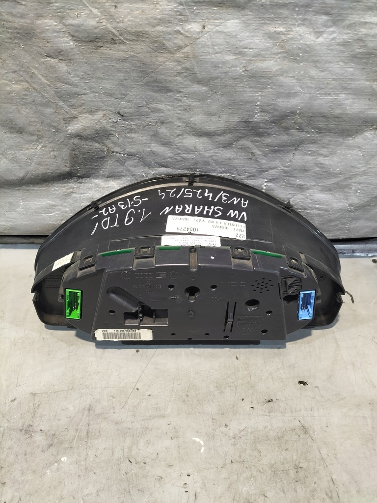 фото №12, Vw sharan 1.9 tdi счетчик приборы 7m3920800c