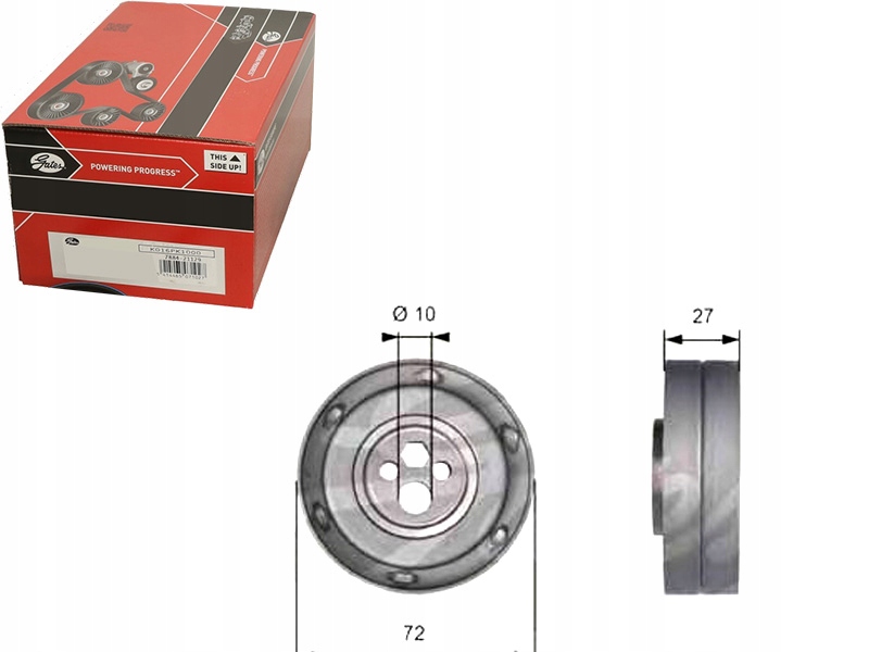 фото №1, Ролик натяжителя ремень распределительного вала gates 078109243c 78