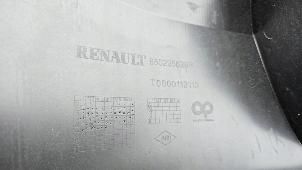 фото №10, Бампер задня задній kompletny pdc джгут renault clio iv hb 850225639r qq