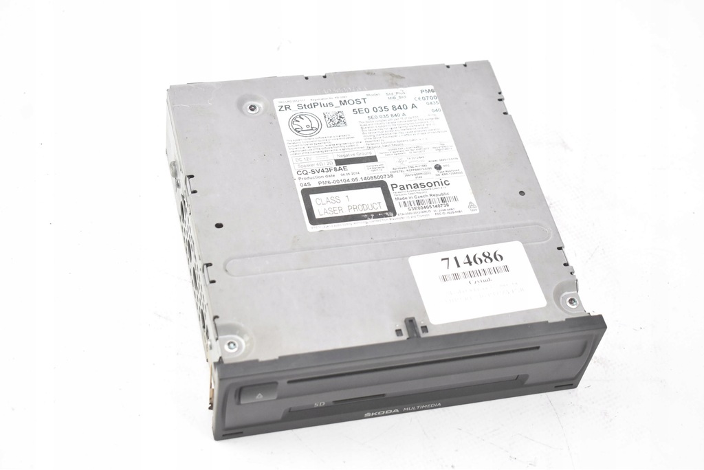 фото №5, Считыватель мультимедийный cd карта sd 5e0035840a skoda octavia 3 iii 13-17