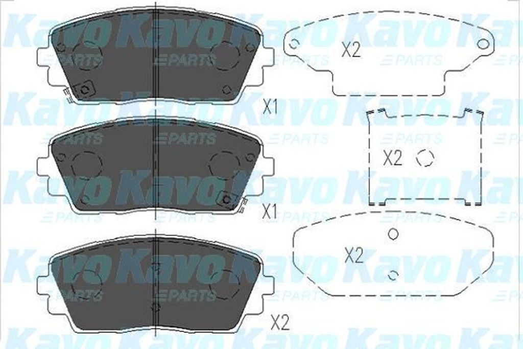 фото №1, Kavo parts kbp-3040 тормозные колодки тормозные передние