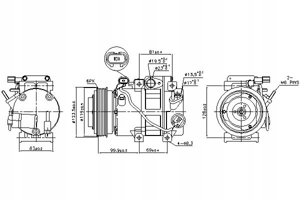 фото №15, Компрессор кондиционера nissens 890151 977011u500
