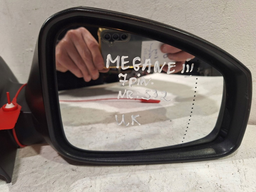 фото №2, Дзеркало зовнішнє праве 7 pin renault megane iii rs coupe 3d 09-