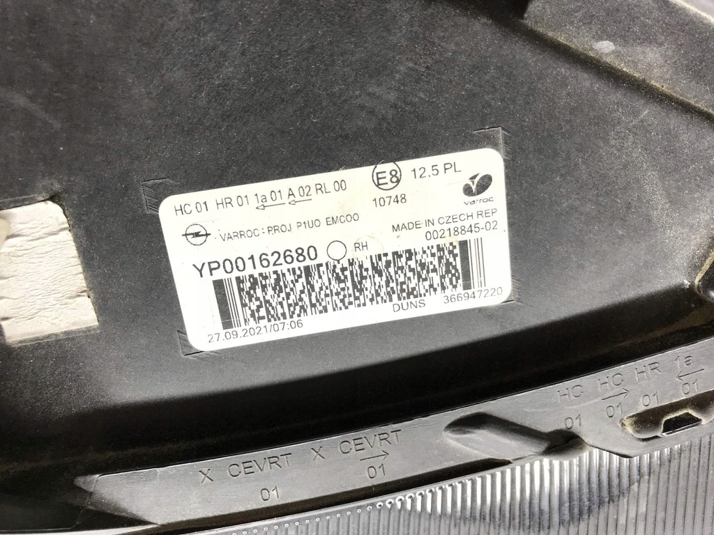 фото №14, Opel grandland x 17-21 лампа правая перед full led yp00162680