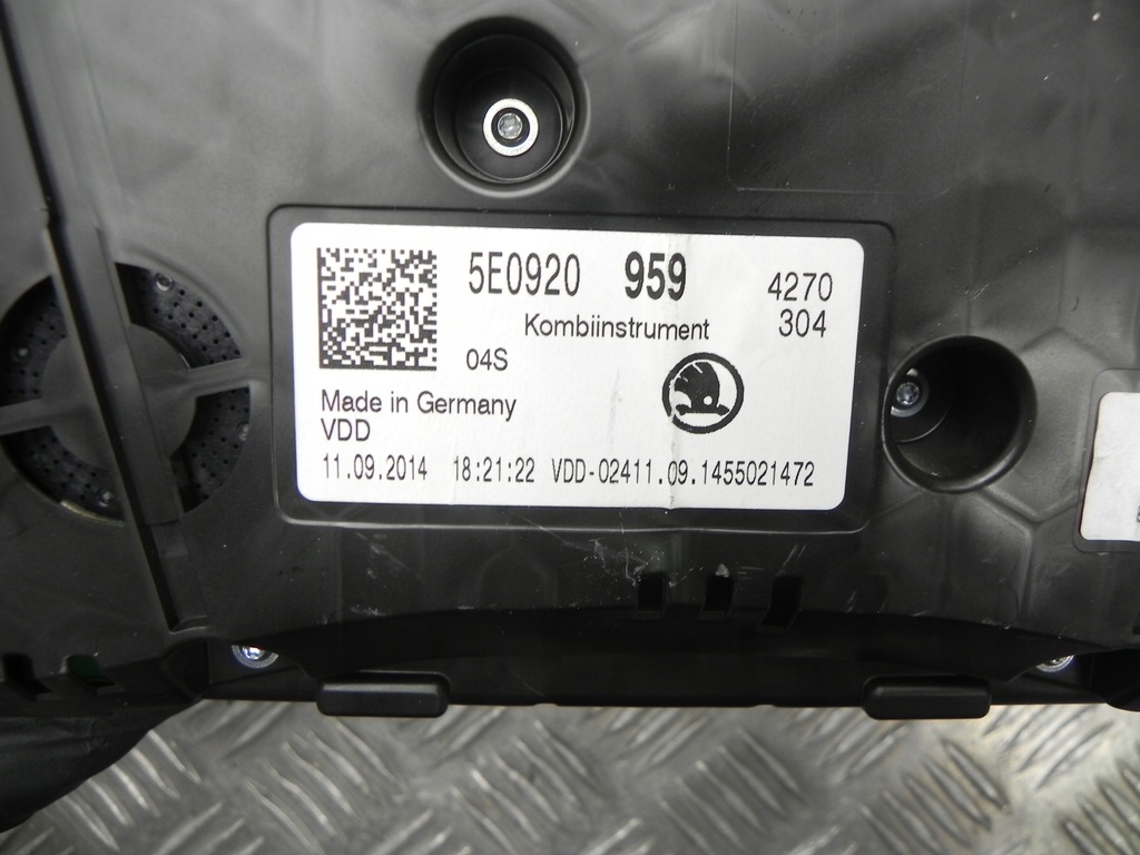 фото №5, Панель приладів приладова škoda octavia iii combi 2014 mph км/год механічний коробки