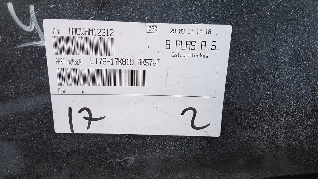 фото №11, Бампер перед ford transit courier 14-17