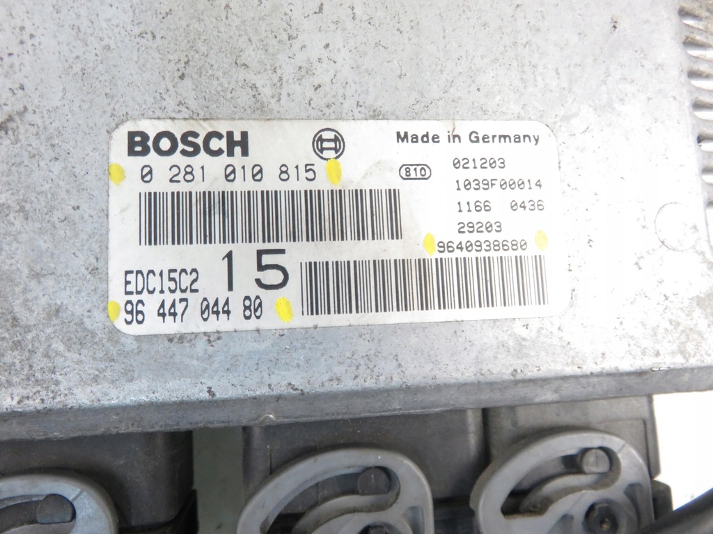 фото №7, Блок управления fiat scudo 2.0 jtd 9644704480 9640938680 0281010815