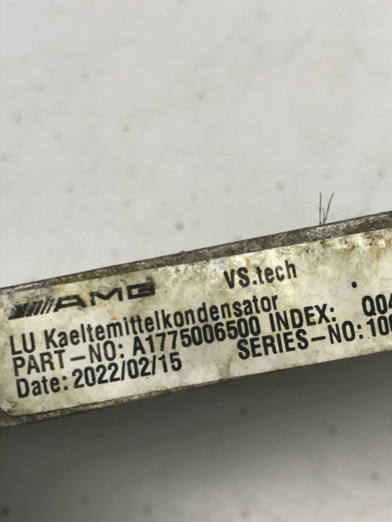 фото №9, Mercedes-benz a w177 amg радиатор кондиционера a1775006500