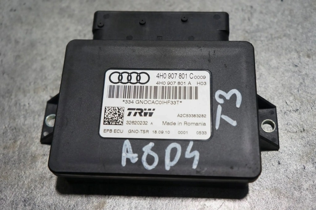 фото №5, Модуль блок керування гальма ручного audi a8 d4 4h s8 4h0907801c