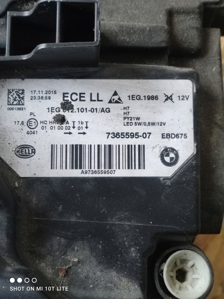 фото №8, Bmw 3 f30 f31 лампа правая led 7365595-07