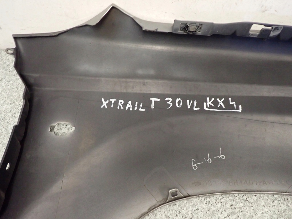 фото №7, Nissan xtrail t30 01-07 крыло передний левый kx4 пластиковый