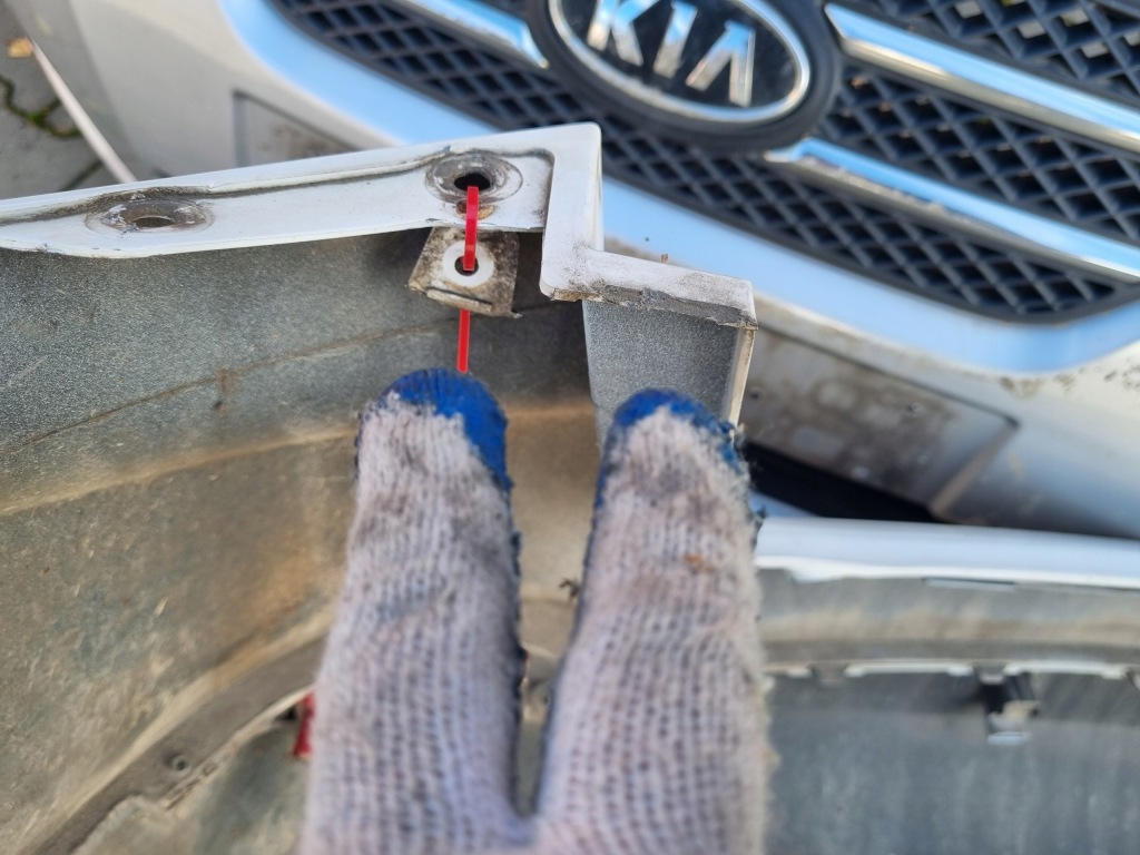 фото №8, Hyundai ix35 10-15 бампер задняя задний парктроник