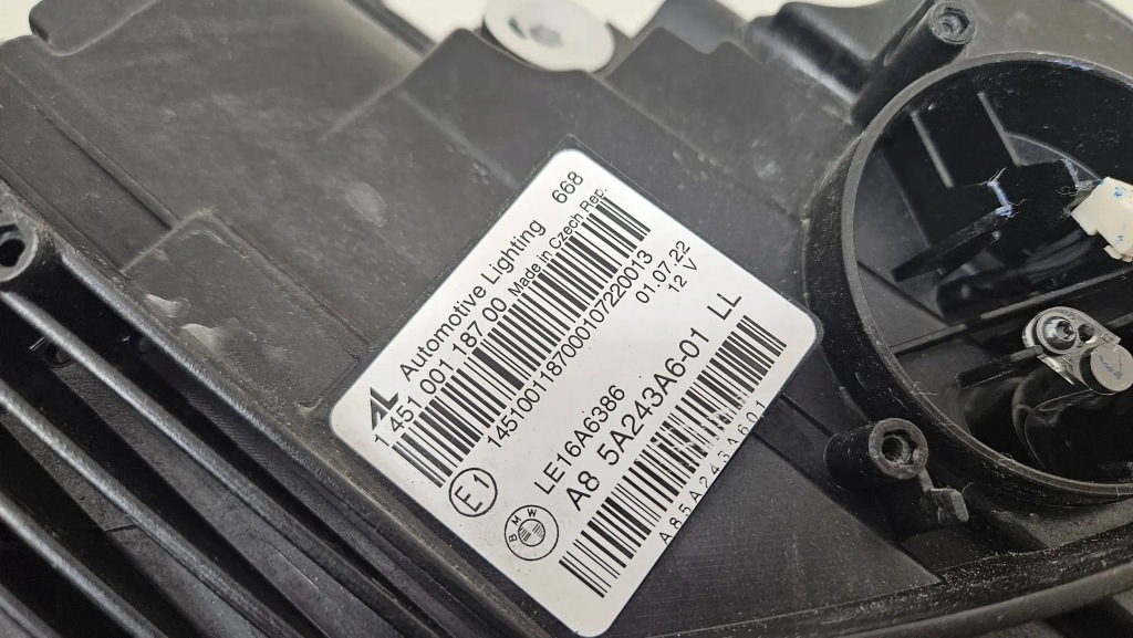 фото №8, Лампа правая перед передняя bmw 3 g20 g21 laser black czarna 5a243a6-01