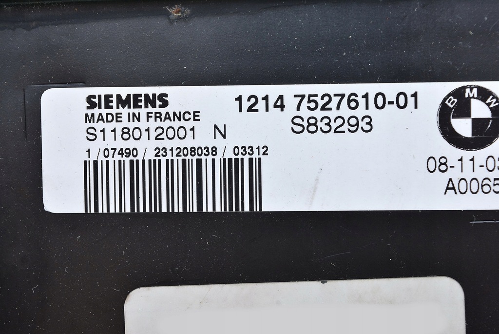 фото №3, Бортовий комп'ютер mini cooper r50 1.6 s118012001n