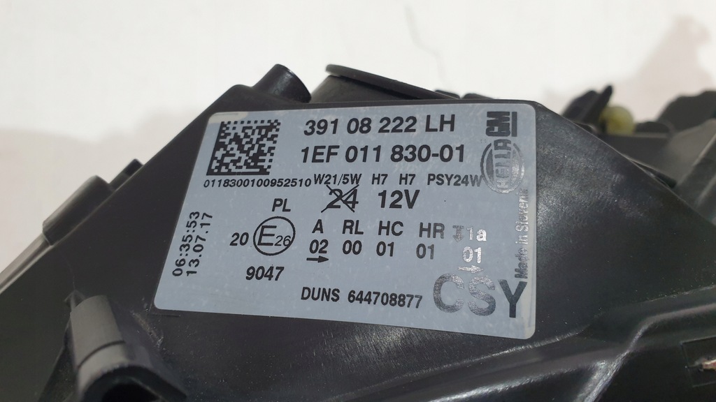 фото №10, Лампа передняя левая перед opel corsa e 39108222