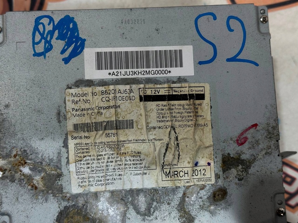 фото №4, Радио радиопроигрыватель cd mp3 rds legacy 86201aj62a