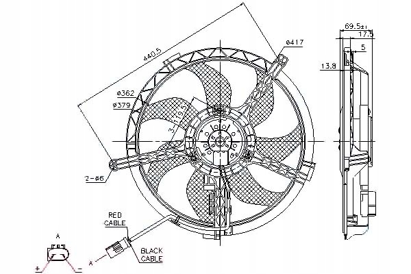 фото №2, Nissens 85632 вентилятор, охлаждение двигателя