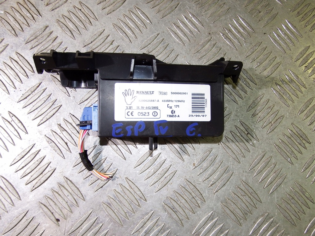 фото №1, Считыватель карты замок зажигания renault espace iv lift fl 8200625887 a