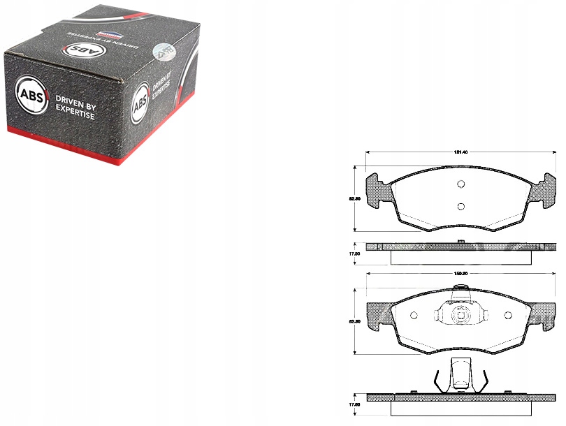фото №1, A.b.s. тормозные колодки тормозной. dacia logan 07-