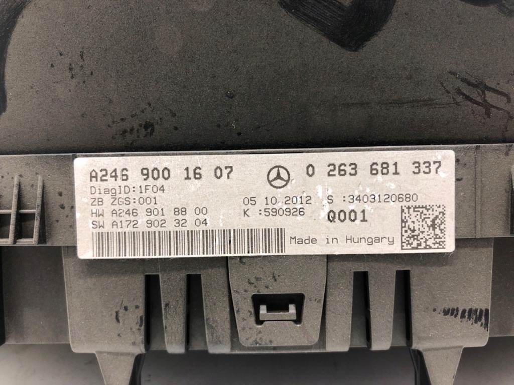 фото №5, Счетчик mercedes w246 a2469001607 1.6 122km 11-18 приборы