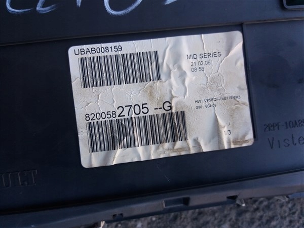 фото №3, Лічильник прилади renault clio iii 3 1.5 dci 8200582705g