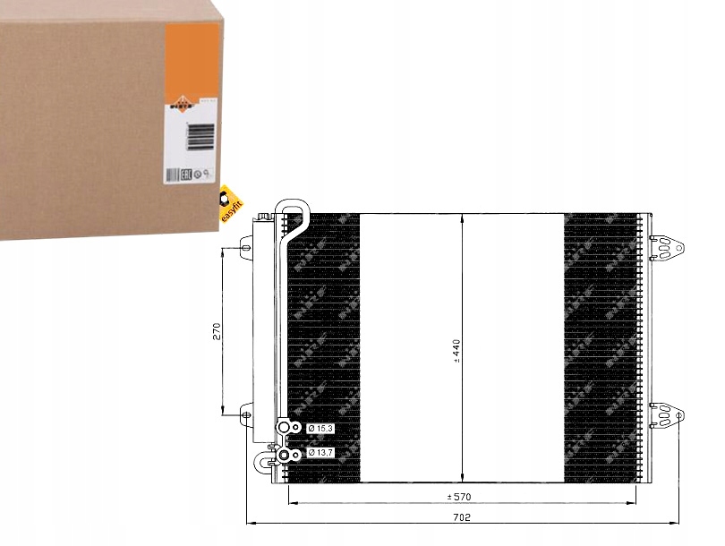 фото №12, Радіатор кондиціонера з осушувач volkswagen pas