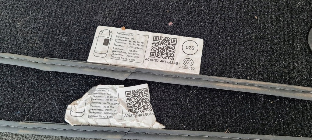 фото №10, A7 c8 4k коврик коврики тканевый перед задняя комплект 4k1863691