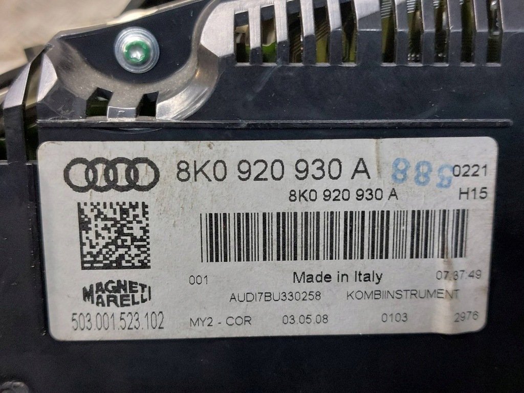 фото №11, Набір стартовий лічильник audi a4 b8 1.8 tfsi 8k1907115a 8k0920930a