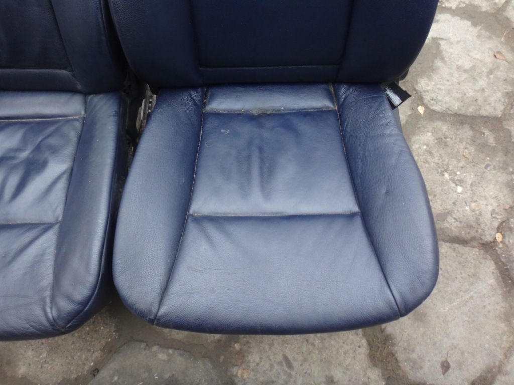 фото №7, Комплект сидений сиденья сиденья заднее сиденье задняя niebieska кожа bmw e60