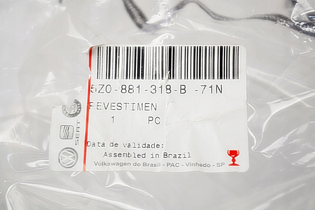 фото №13, Vw fox защита сиденье 5z0881318b nowa оригинальная