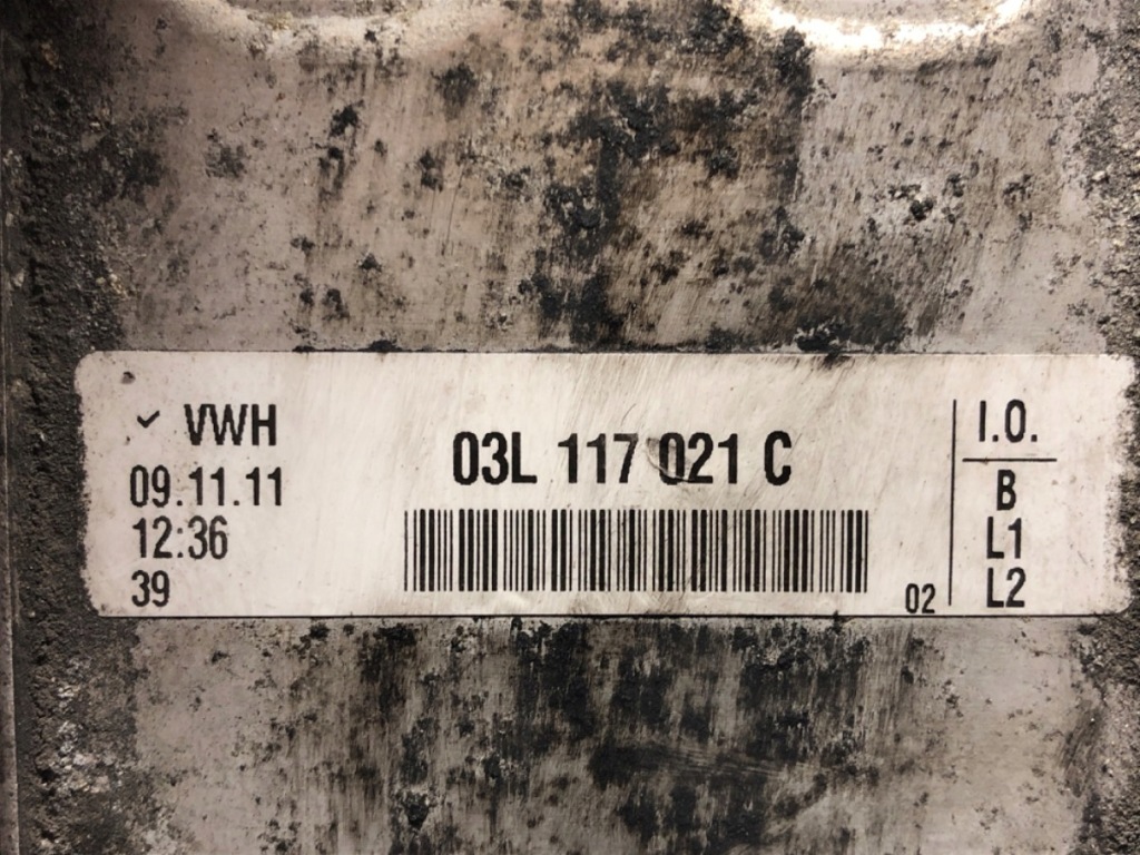 фото №5, Основание фильтра масла vw passat b7 03l117021c 2.0 140km корпус