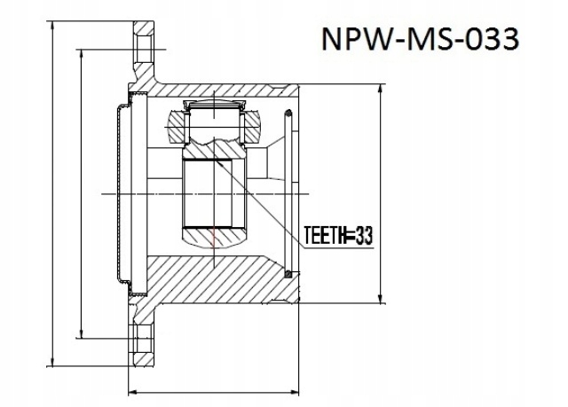 фото №2, Nty npw-ms-033 набор шарнир, wał приводной