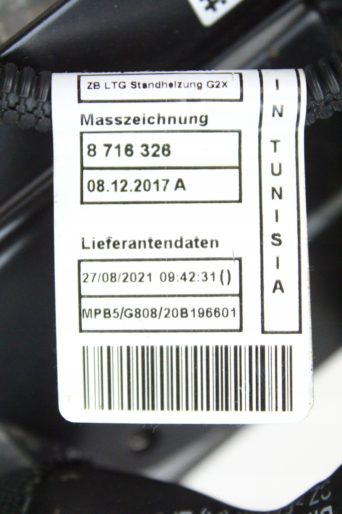 фото №10, Оригинальные webasto обогреватель стояночный дизель bmw 4 g26 5a3a013