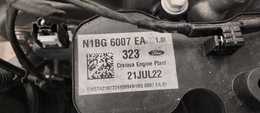 фото №13, Двигатель kompletny ! ford b7jb 1.0 ecoboost puma mk2 22r