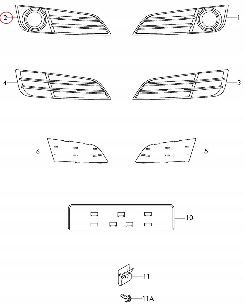 фото №8, Нижня решітка do audi a8 s8 quattro 2010 2013 оригінальний 4h0807680f3fz