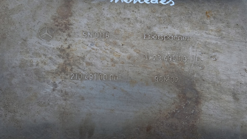 Гаситель конечный mercedes benz e w210 96r Оригинал