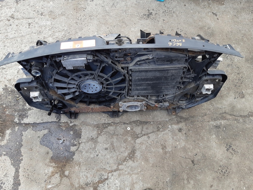 фото №5, Audi a6 c6 2.0 tdi pas передній вентилятор радіатор комплект