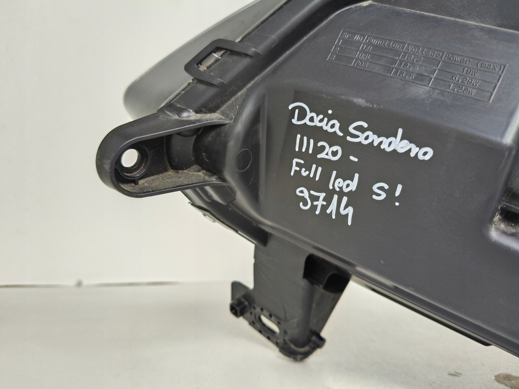 фото №9, Лампа правая фара dacia sandero iii 20- logan jogger full led