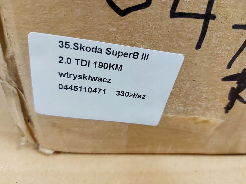 фото №7, Skoda superb 3 iii 2.0 tdi 190 km форсунка інжектор пального 0445110471