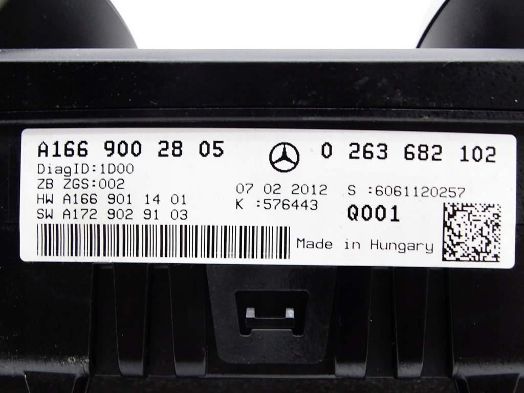 Счетчик приборы спидометр mercedes ml w166 2.2 cdi a1669002805 с Разборки
