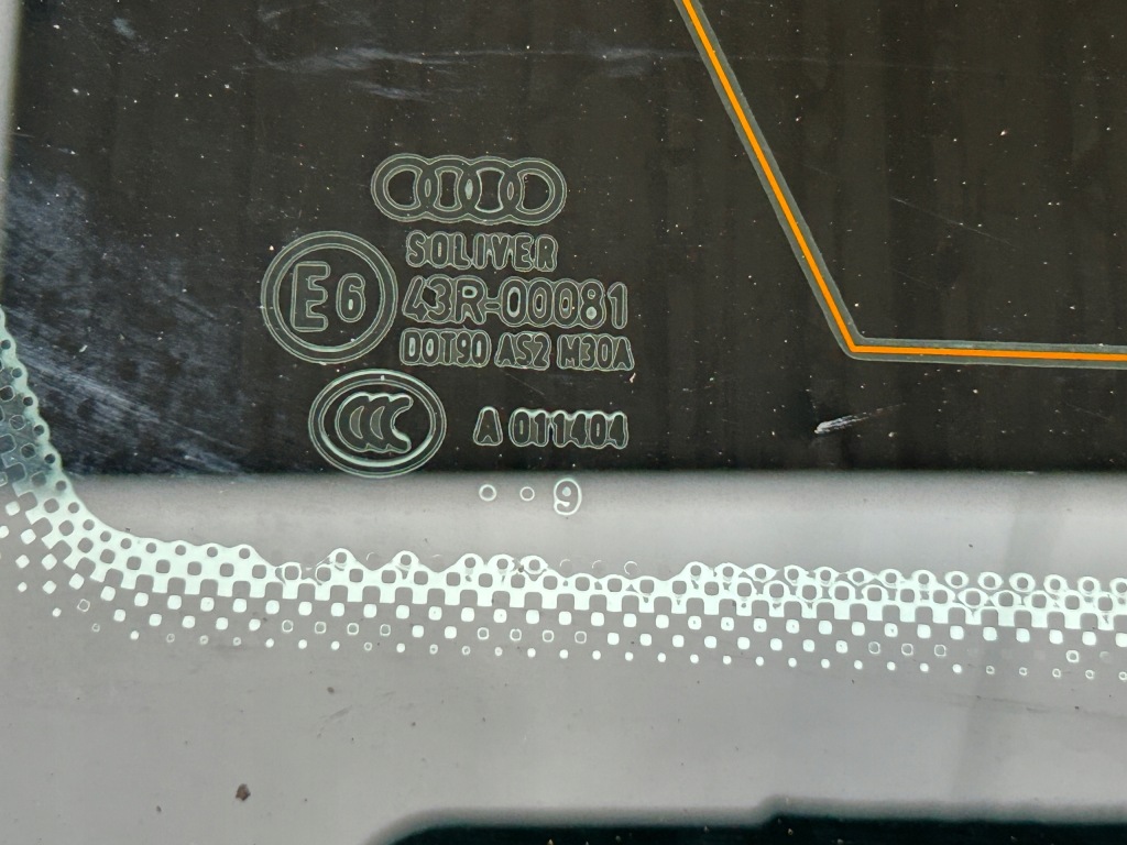 Стекло кузовная подогрев as2 правый задний  audi a6 c6 универсал Киев