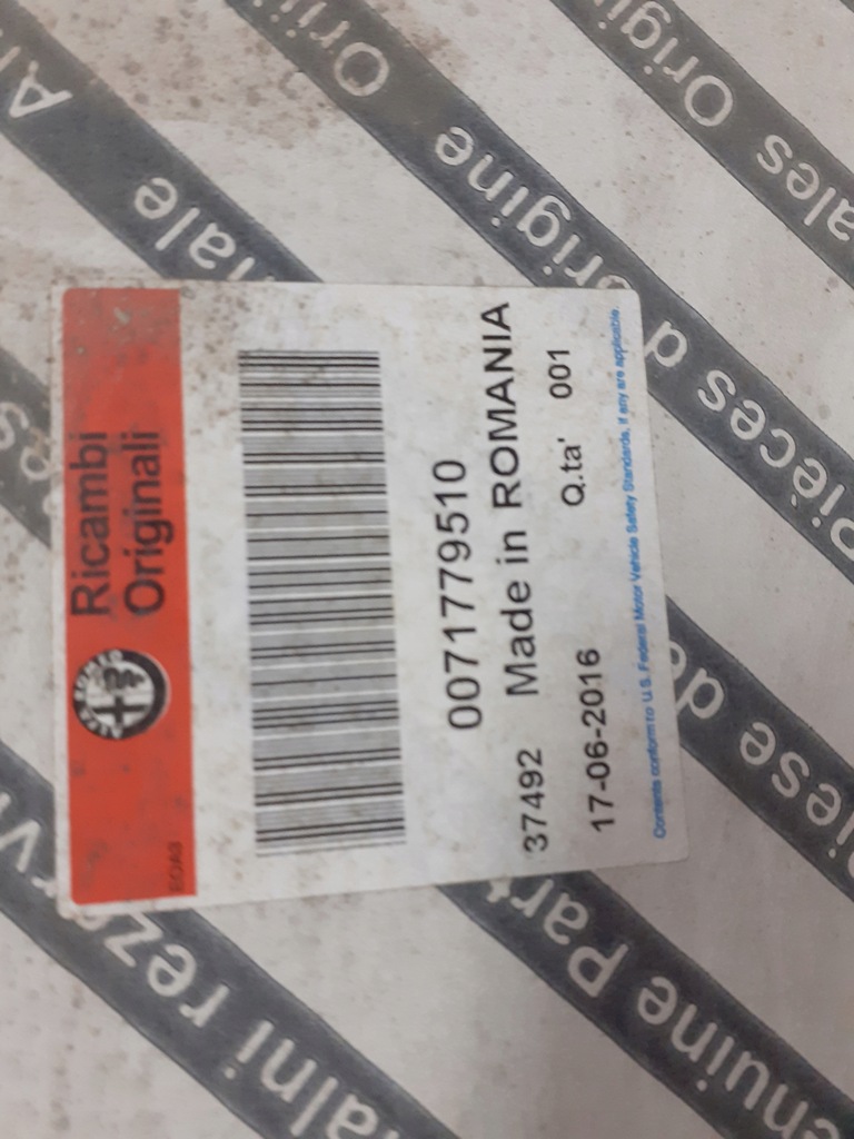 фото №10, Повітропровід alfa romeo giulia stelvio oryg шкіра