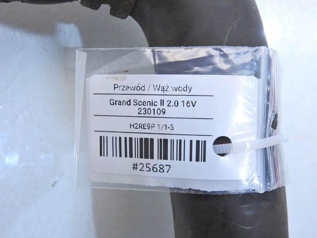 фото №6, Wąż труба wody renault scenic ii 2.0 16v
