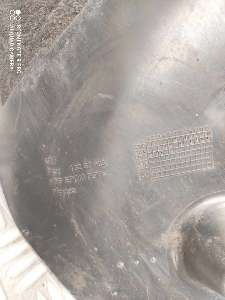 фото №5, Підкрилок праве задні задня gm 13267684 opel meriva ii b lift